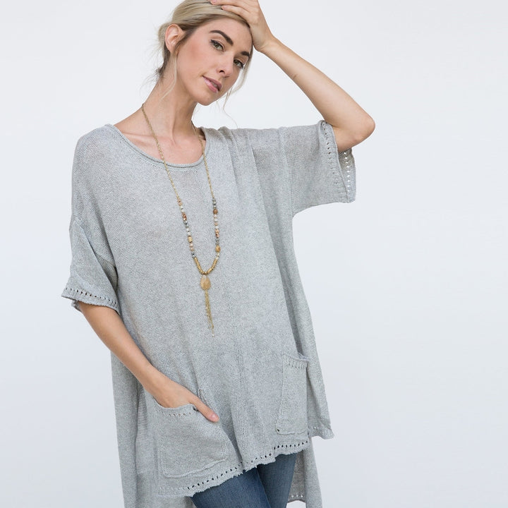 Comfy Oversize Knit Tunic Image 6