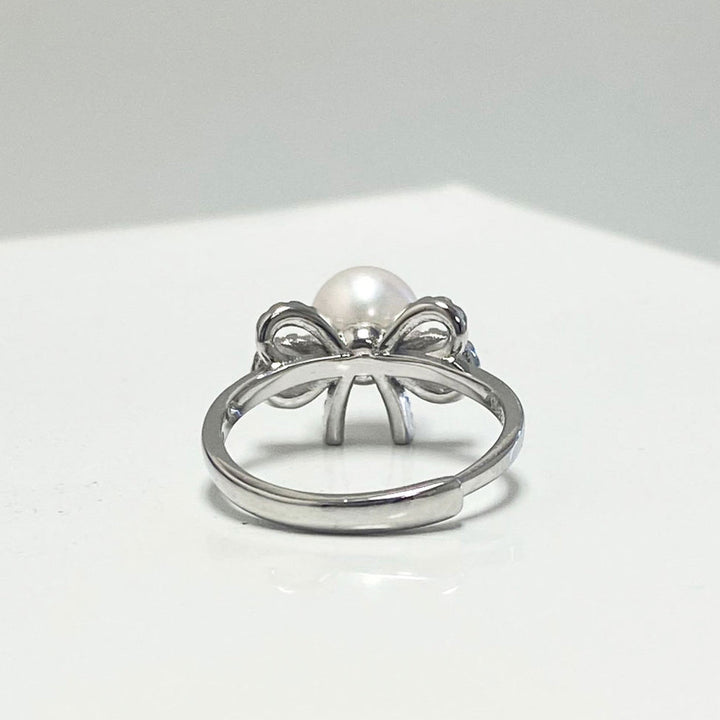 Aiden Akoya Pearl Bow Ring Image 4