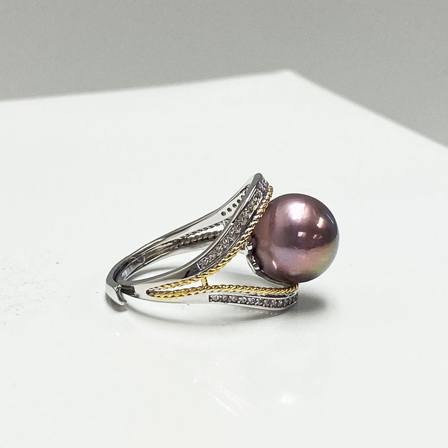 Alexis Fresh Water Gapped Pearl Ring Image 1