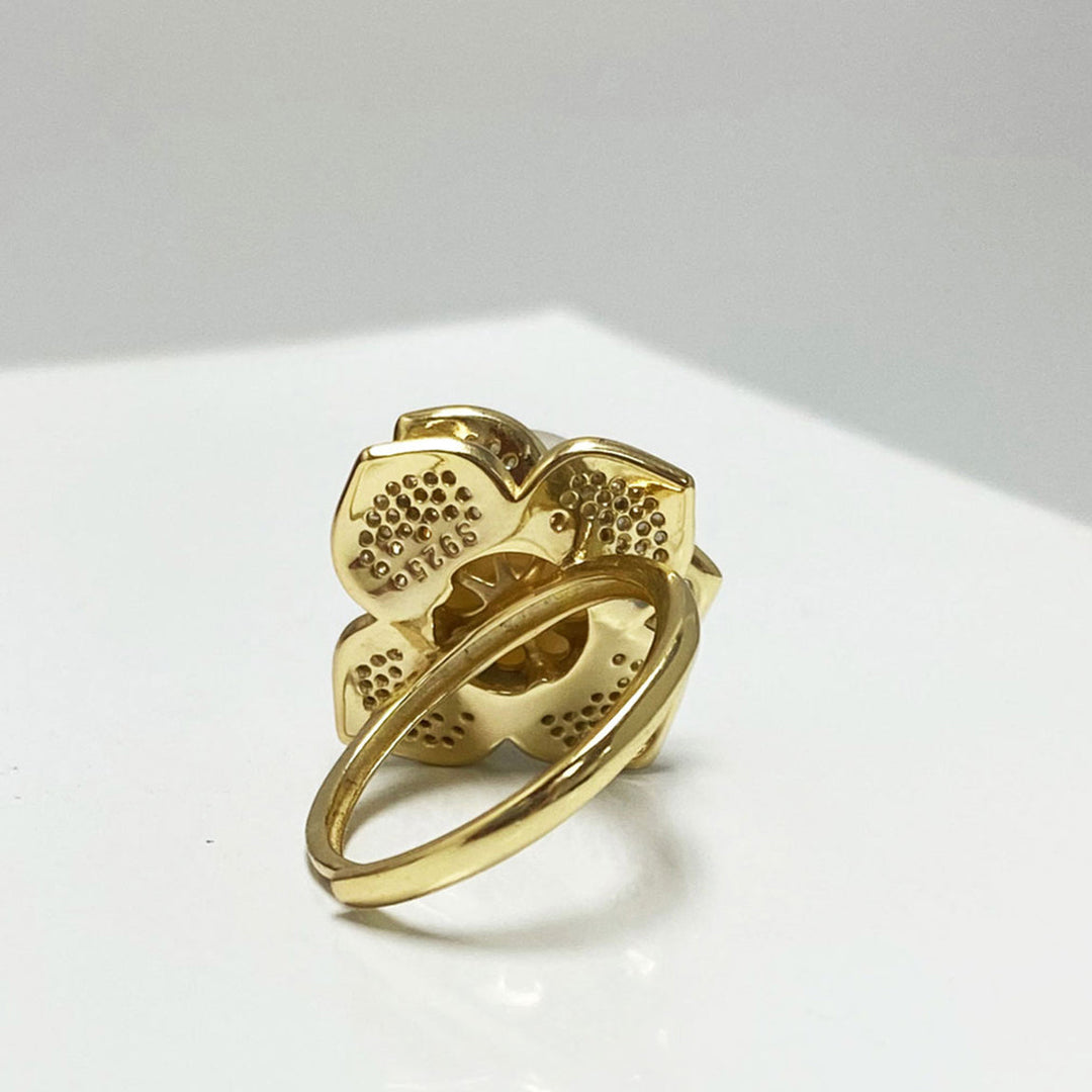 Amaryllis South Sea Gold Pearl Ring Image 4
