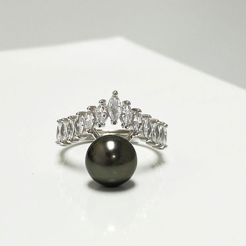 Amirah Tahitian Pearl Princess Ring Image 2