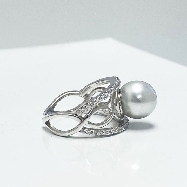 Angie South Sea Pearl Loop Ring Image 3