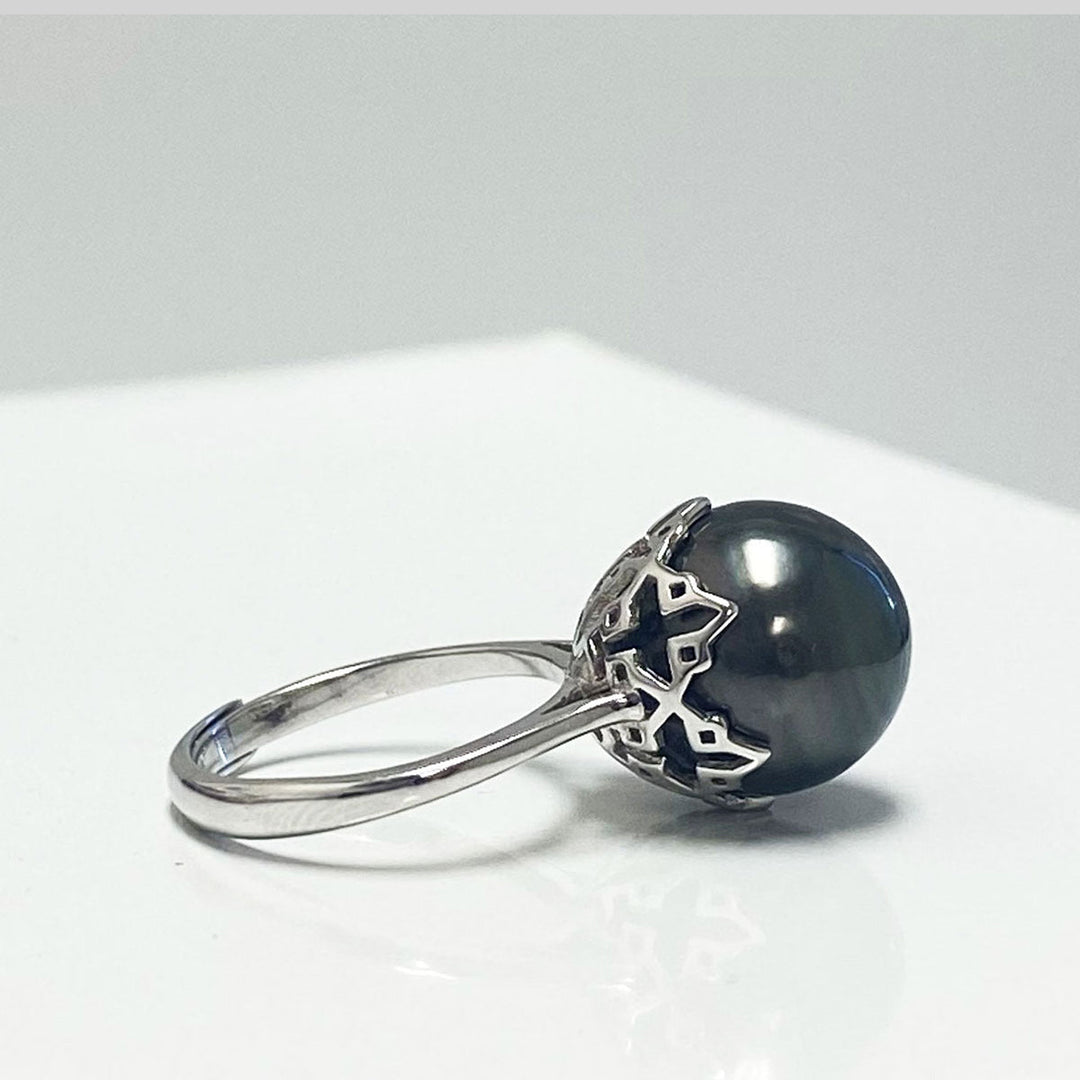 Ariana Tahitian Pearl Single Ring Image 1