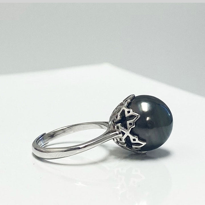 Ariana Tahitian Pearl Single Ring Image 1