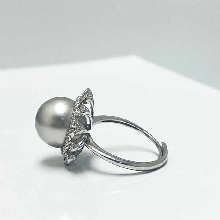 Aurelia Tahitian Pearl Sun Shaped Ring Image 4