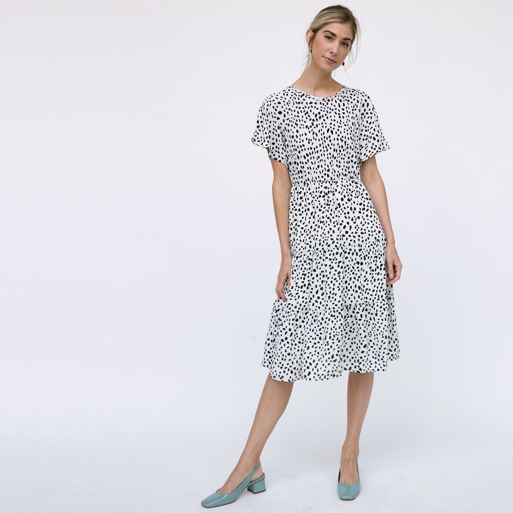 Abstract Dots Midi Dress Image 2