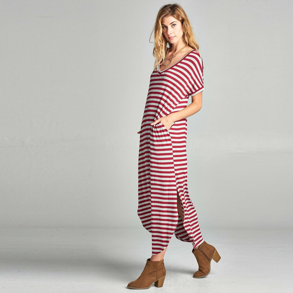Assorted Striped Print Maxi Dress Image 2