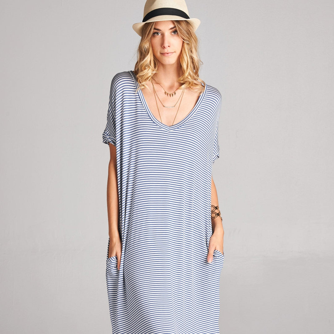 Assorted Striped Print Maxi Dress Image 8