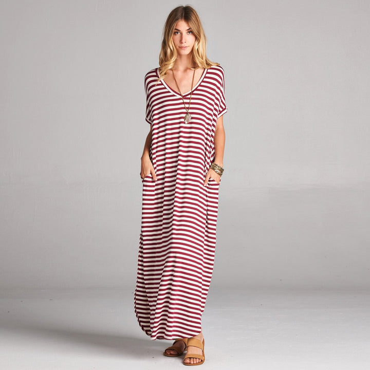 Assorted Striped Print Maxi Dress Image 10