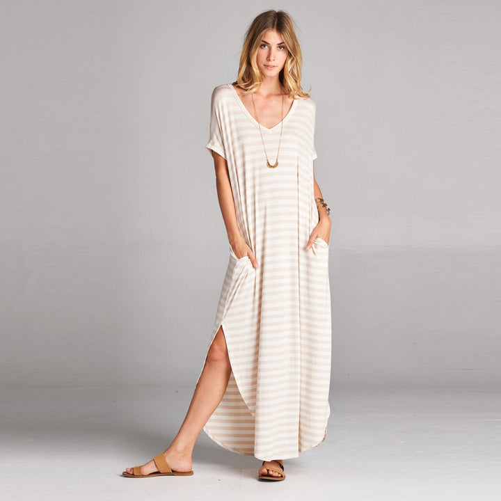 Assorted Striped Print Maxi Dress Image 11