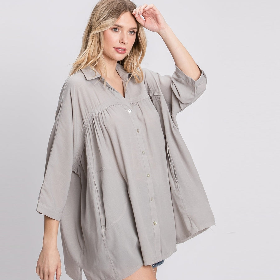 Baby Doll Oversize Shirt Image 1