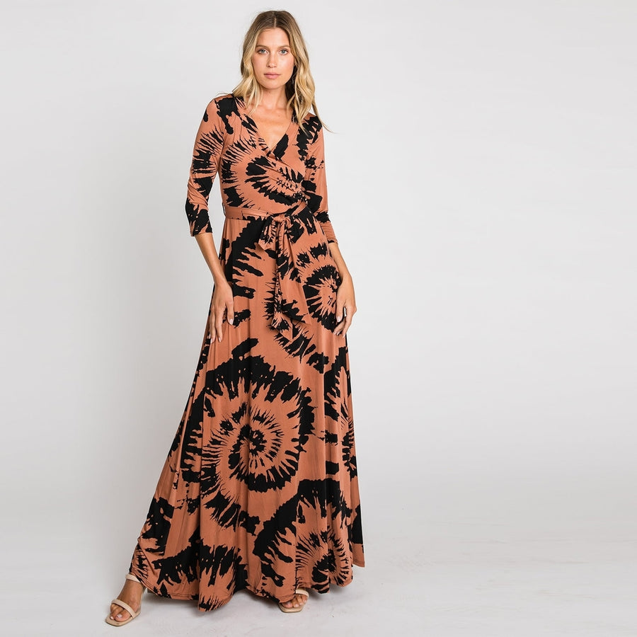 Big Swirl Venechia Maxi Wrap Dress Image 1