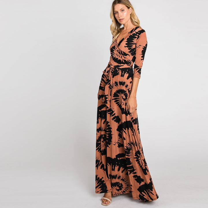 Big Swirl Venechia Maxi Wrap Dress Image 1