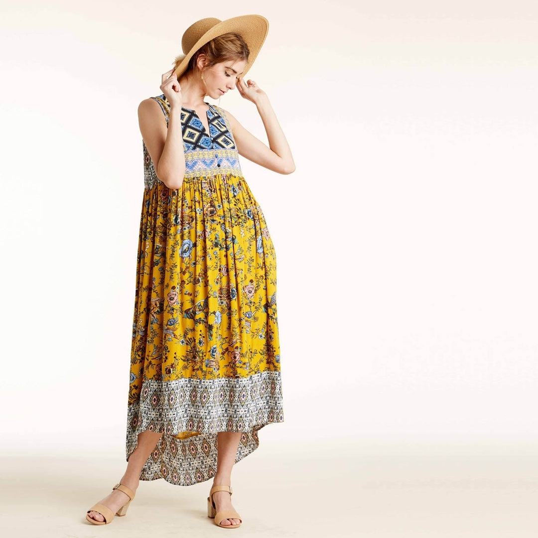 Bohemian Vibes Hi-Lo Maxi Dress Image 4