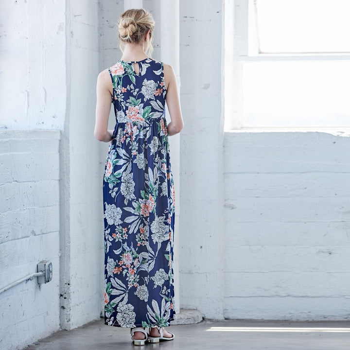 Botanical Retreat Sleeveless Maxi Dress Image 7