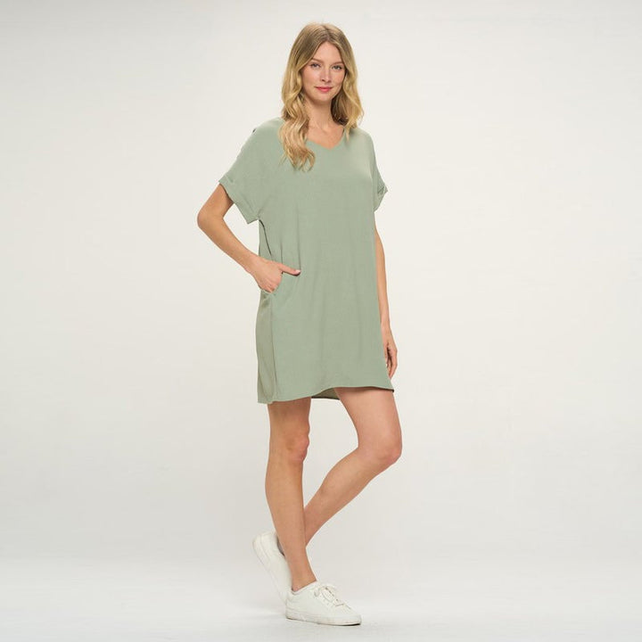 Carefree Pocket T-Dress Image 1