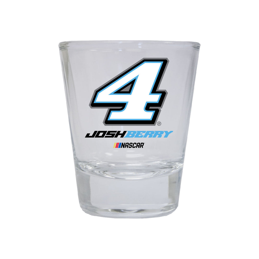 R and R Imports 4 Josh Berry Officially Licensed Round Shot Glass Image 1