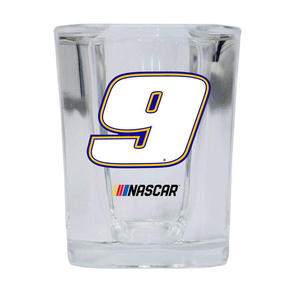 R and R Imports 9 Chase Elliott Officially Licensed Squared Shot Glass Image 2