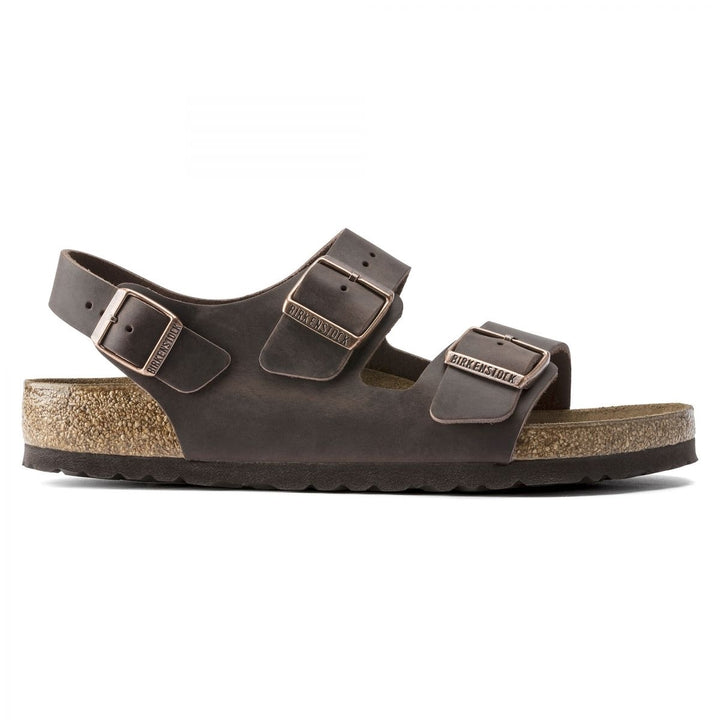 BIRKENSTOCK Unisex Milano Habana Oiled Leather Sandal (regular width) - 0034871 12 HABANA Image 2