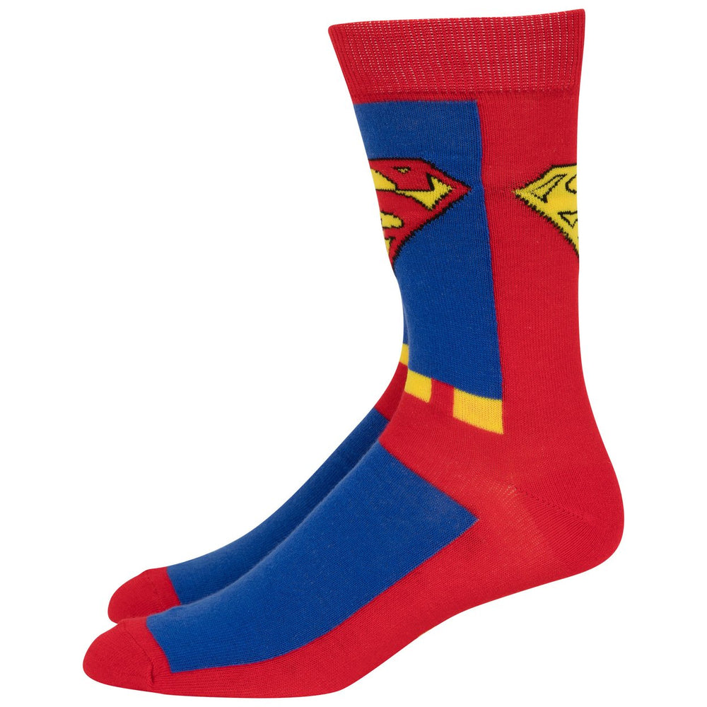 Superman Character Armor Crew Socks Image 2