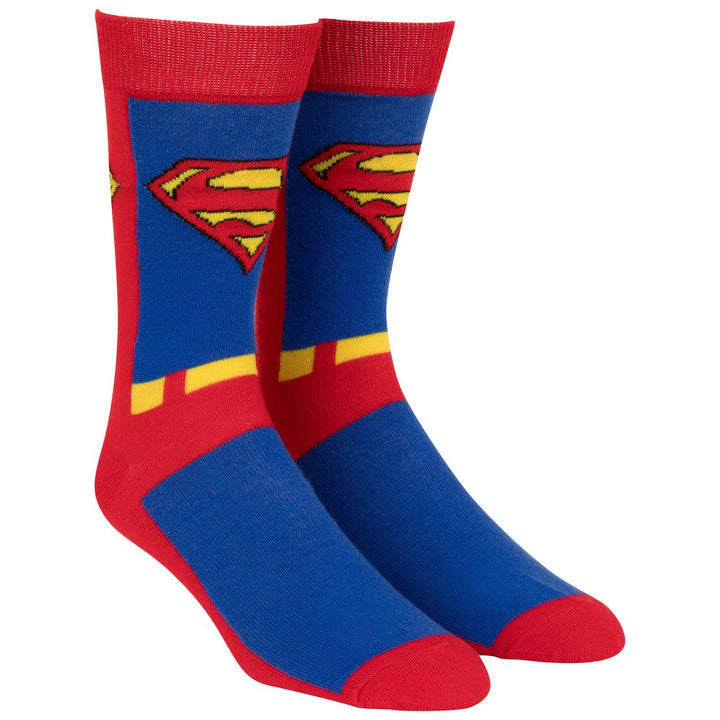 Superman Character Armor Crew Socks Image 4