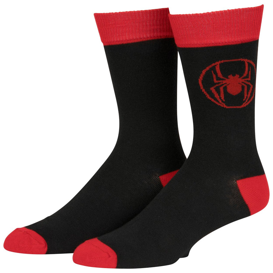 Miles Morales Spider-Verse Logo Crew Sock Image 1