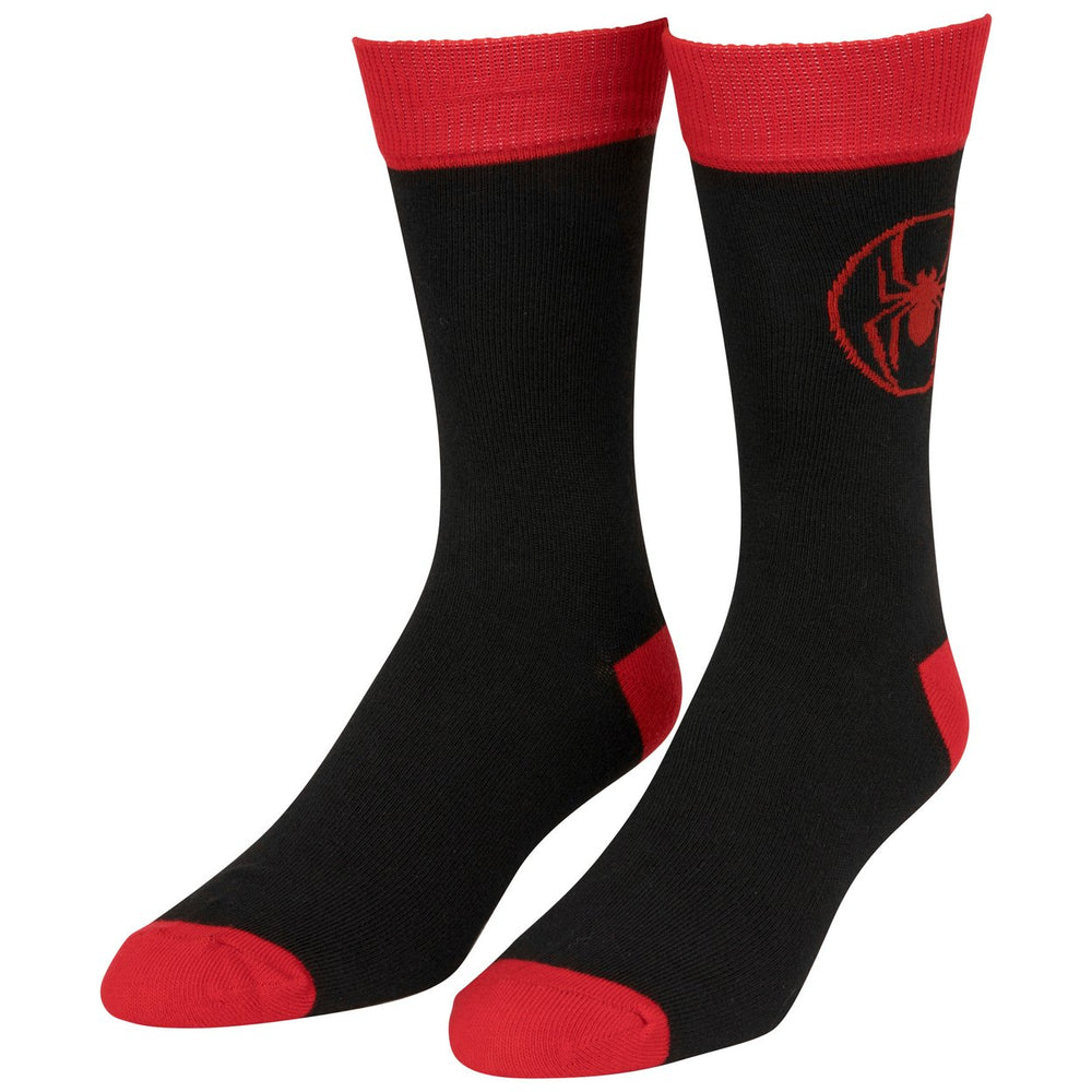 Miles Morales Spider-Verse Logo Crew Sock Image 2