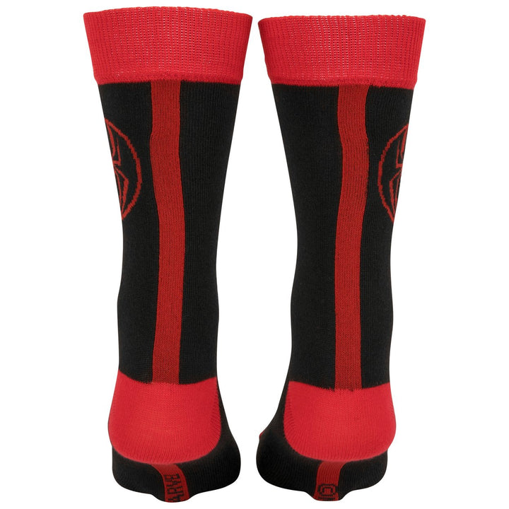 Miles Morales Spider-Verse Logo Crew Sock Image 4