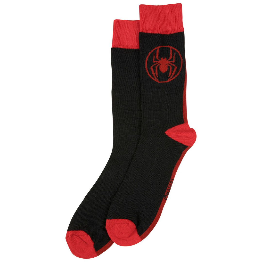 Miles Morales Spider-Verse Logo Crew Sock Image 6