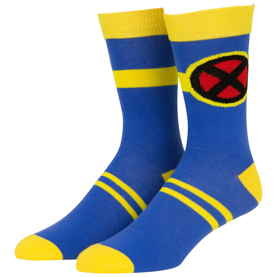 X-Men Cyclops Character Armor Costume Crew Sock Image 1