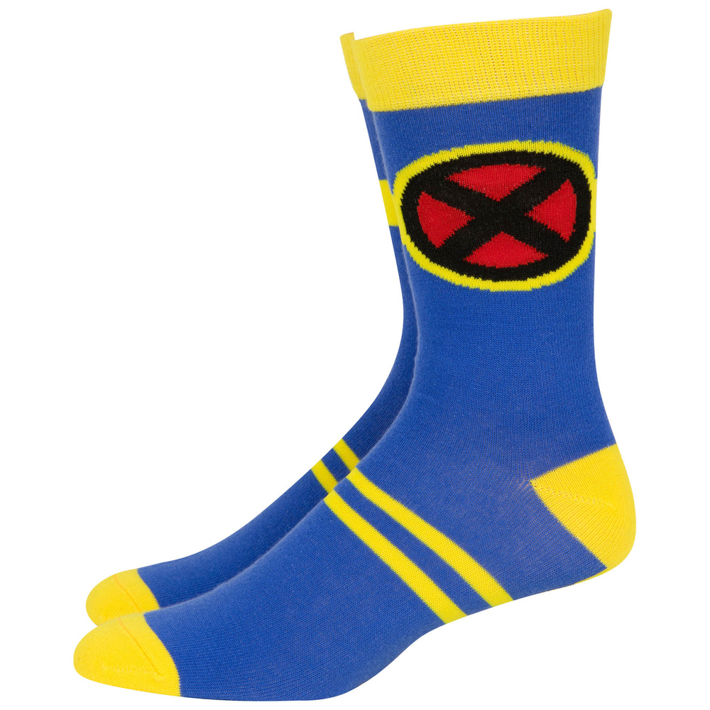 X-Men Cyclops Character Armor Costume Crew Sock Image 2