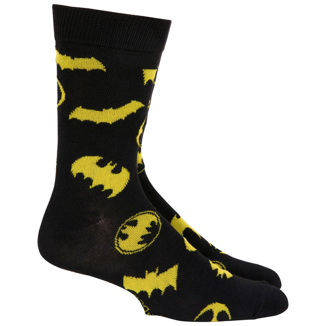 Batman History of Logos Crew Socks Image 4