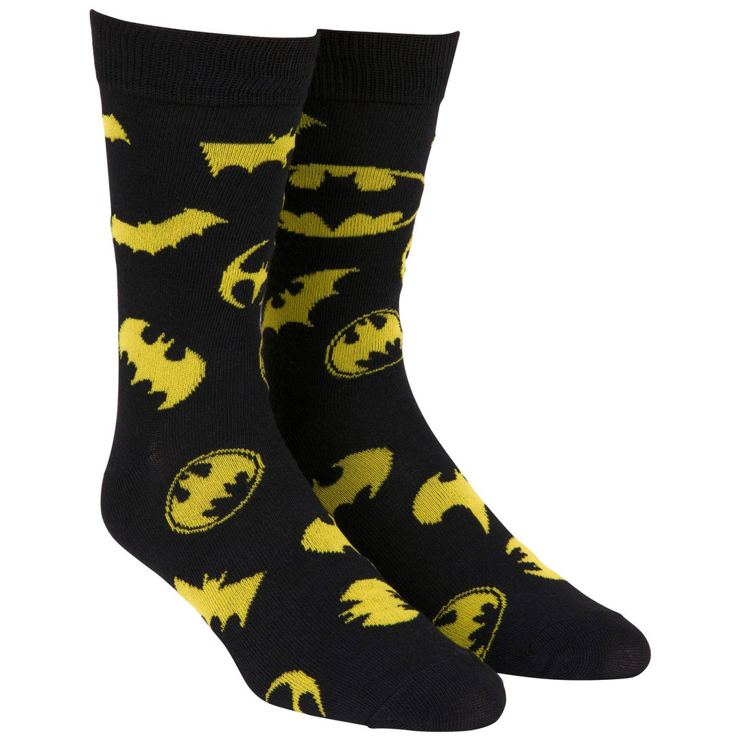 Batman History of Logos Crew Socks Image 4