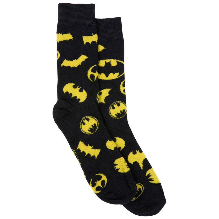 Batman History of Logos Crew Socks Image 7