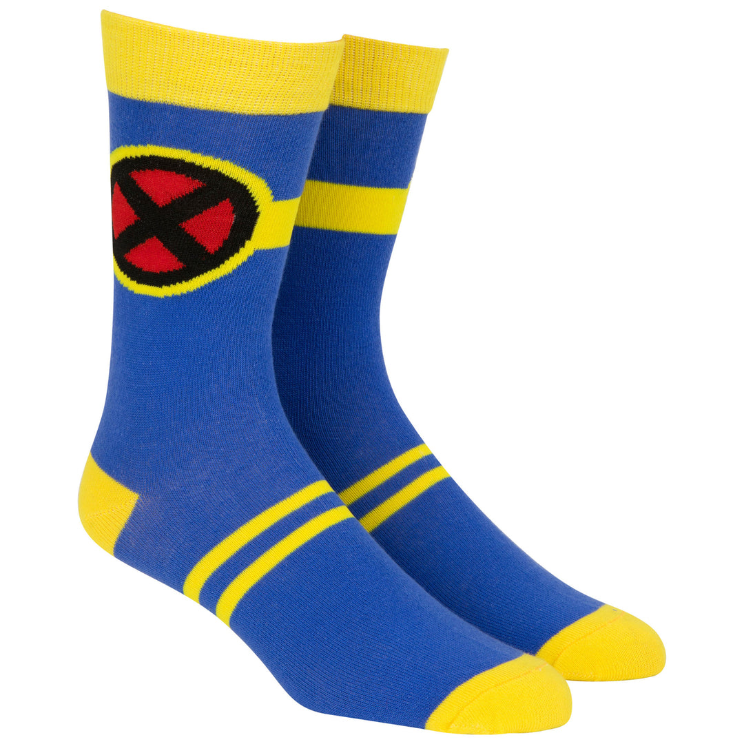 X-Men Cyclops Character Armor Costume Crew Sock Image 4