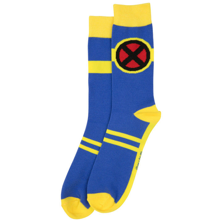 X-Men Cyclops Character Armor Costume Crew Sock Image 7