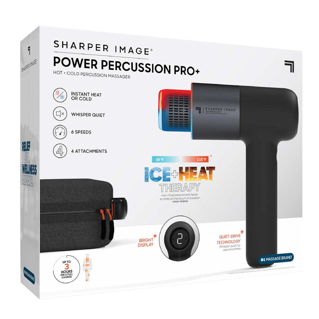 Sharper Image Power Percussion Pro+ Hot + Cold Percussion Massager Image 4