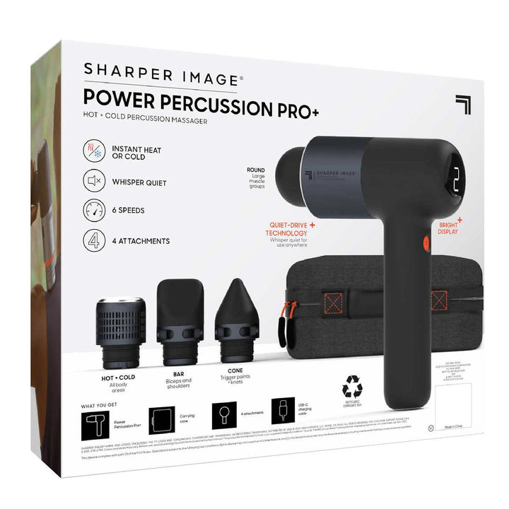 Sharper Image Power Percussion Pro+ Hot + Cold Percussion Massager Image 4