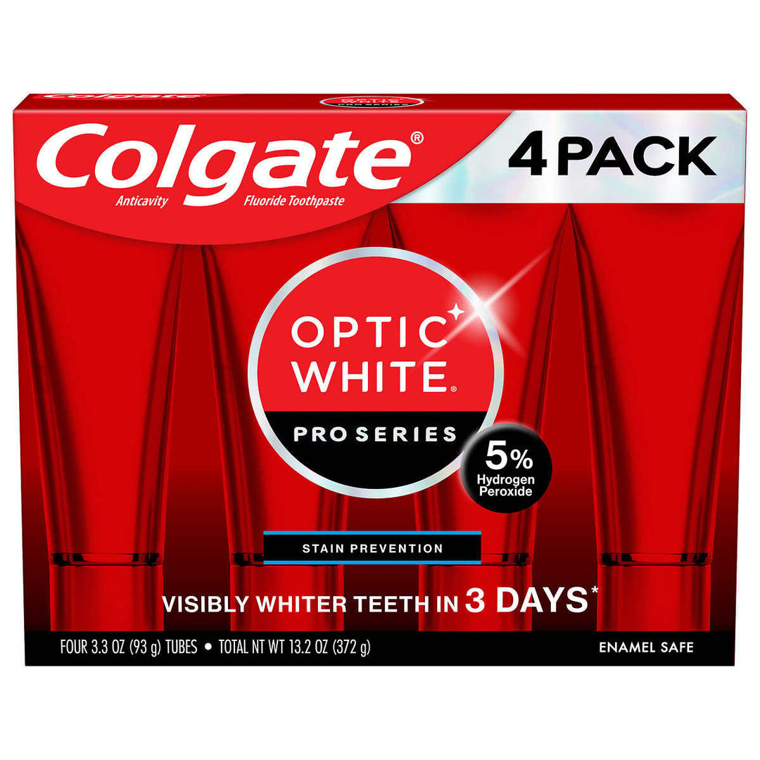 Colgate Optic White Pro Series Whitening Toothpaste3.3 Ounce (Pack of 4) Image 1