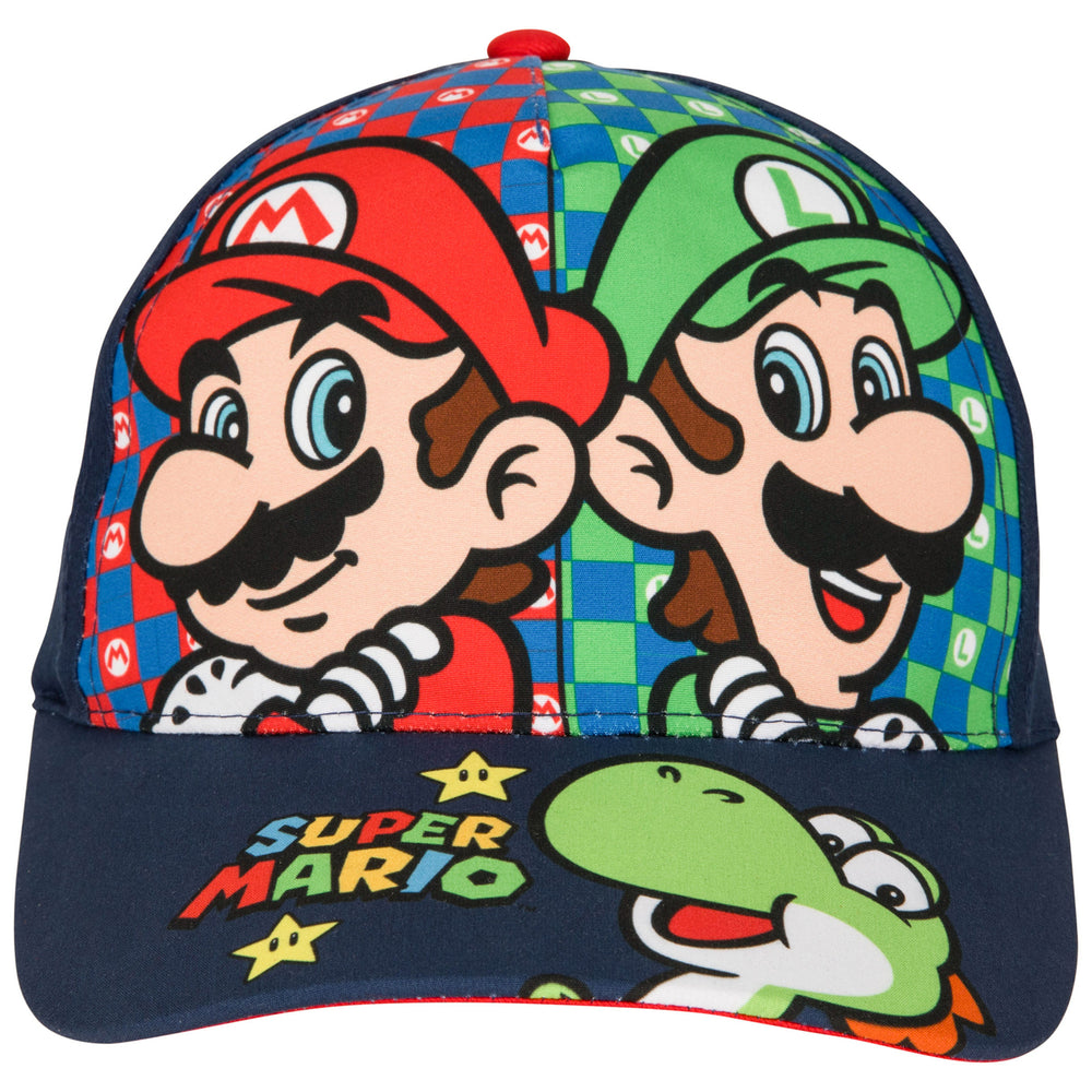 Super Mario Bros. Back to Back Kids Baseball Hat Image 2