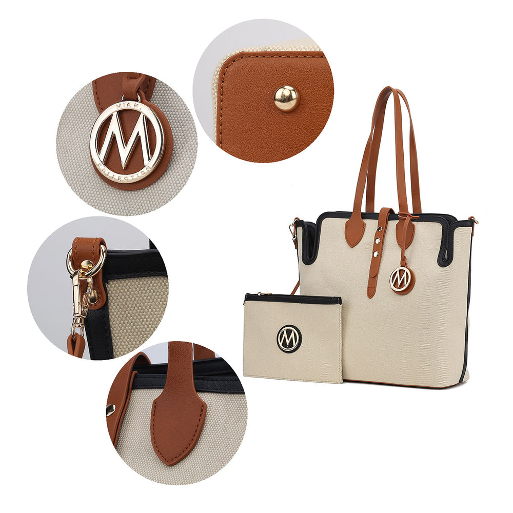 MKF Collection Juliana Multi-Functional Shoulder Bag Oversize Tote Handbag and Wristlet by Mia K. Image 2