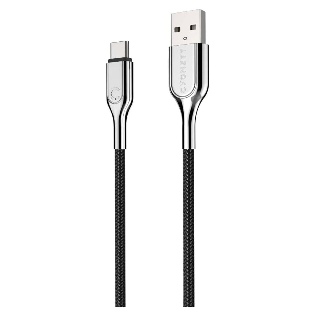 Cygnett Armoured USB-C to USB-A Braided Charging Cable 1M Black CY2681PCUSA Image 2