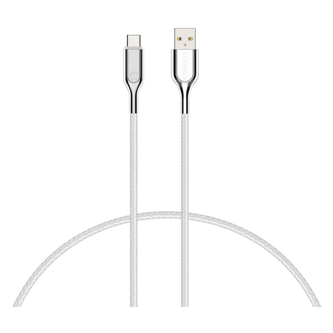 Cygnett Armoured USB-C to USB-A 2.0 Braided Charging Cable 2M Black CY2682PCUSA Image 6