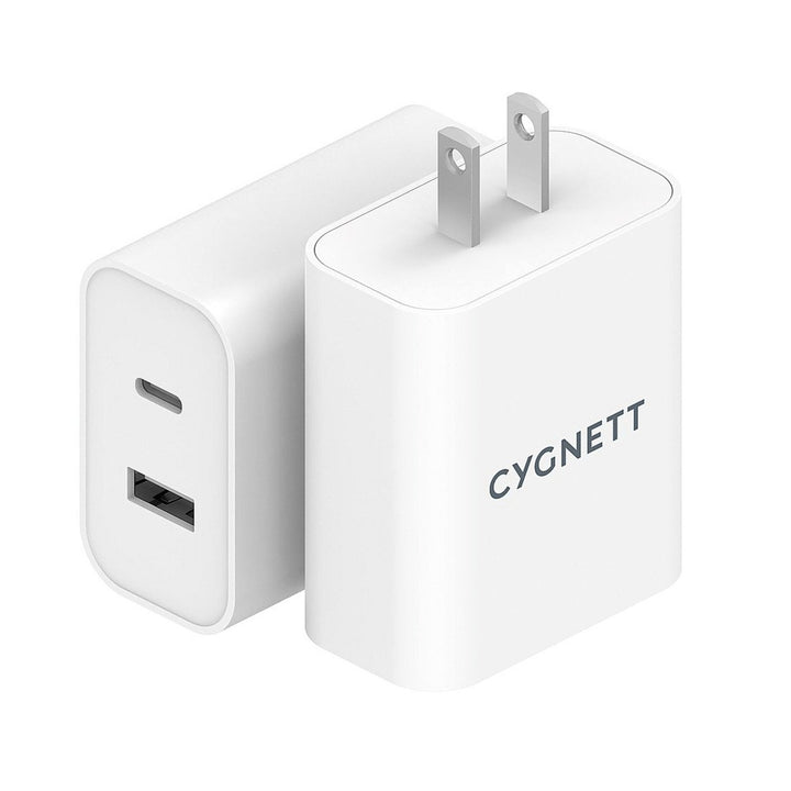 Cygnett PowerPlus 38W Dual Port Wall Charger 20W USB-C 18W USB-A CY3887POFLW Image 4