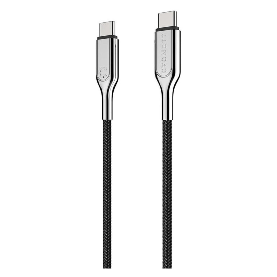 Cygnett Armoured USB-C to USB-C 2.0 Braided Charging Cable 1M Fast Charging Image 1