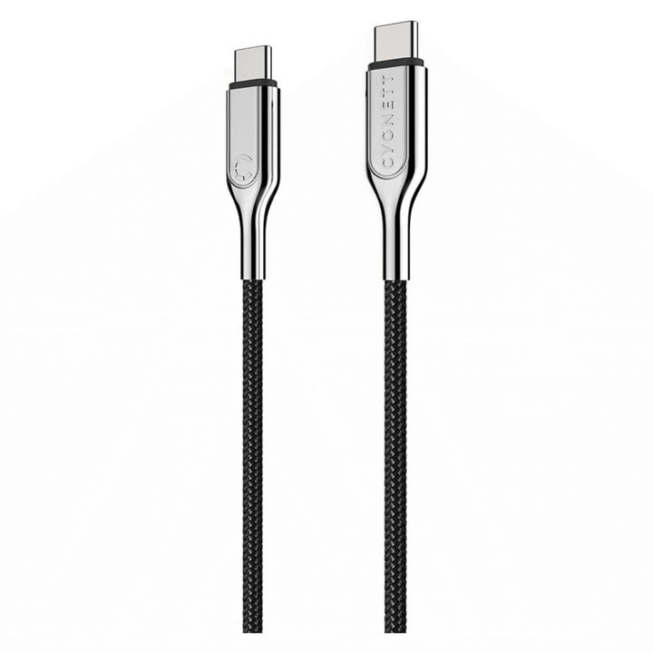 Cygnett Armoured USB-C to USB-C Braided Cable 2M 100W Turbo Charging Black CY2678PCTYC Image 1