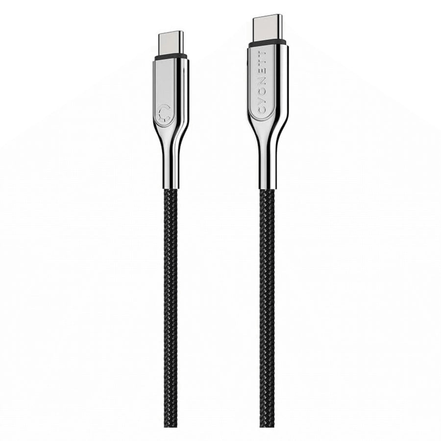 Cygnett Armoured USB-C to USB-C Braided Cable 2M 100W Turbo Charging Black CY2678PCTYC Image 1