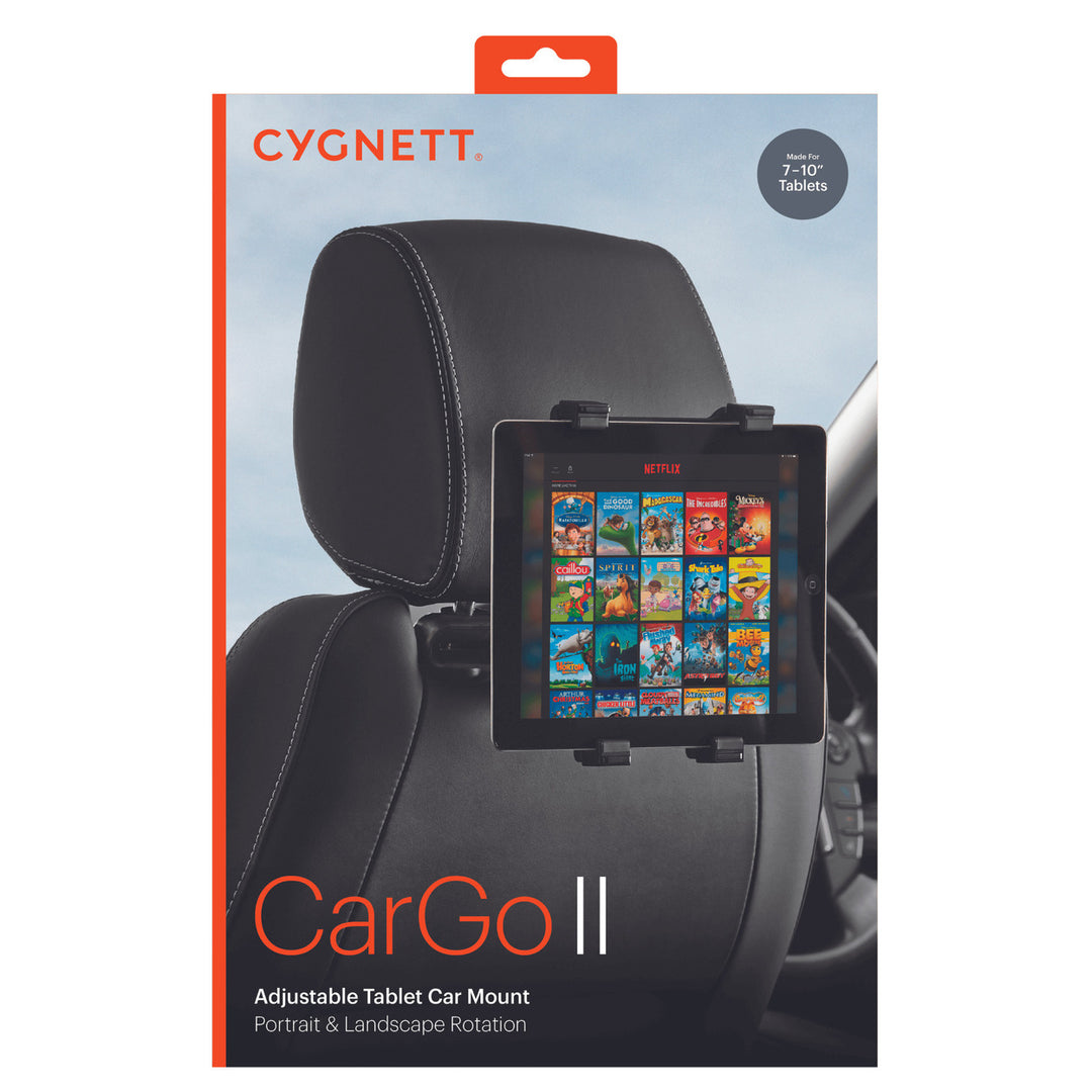 Cygnett CarGo II Backseat Headrest Adjustable Car Tablet Mount with Tilt Angle Image 3