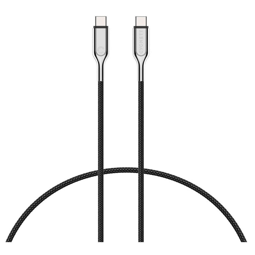 Cygnett Armoured USB-C to USB-C Braided Cable 2M 100W Turbo Charging Black CY2678PCTYC Image 4