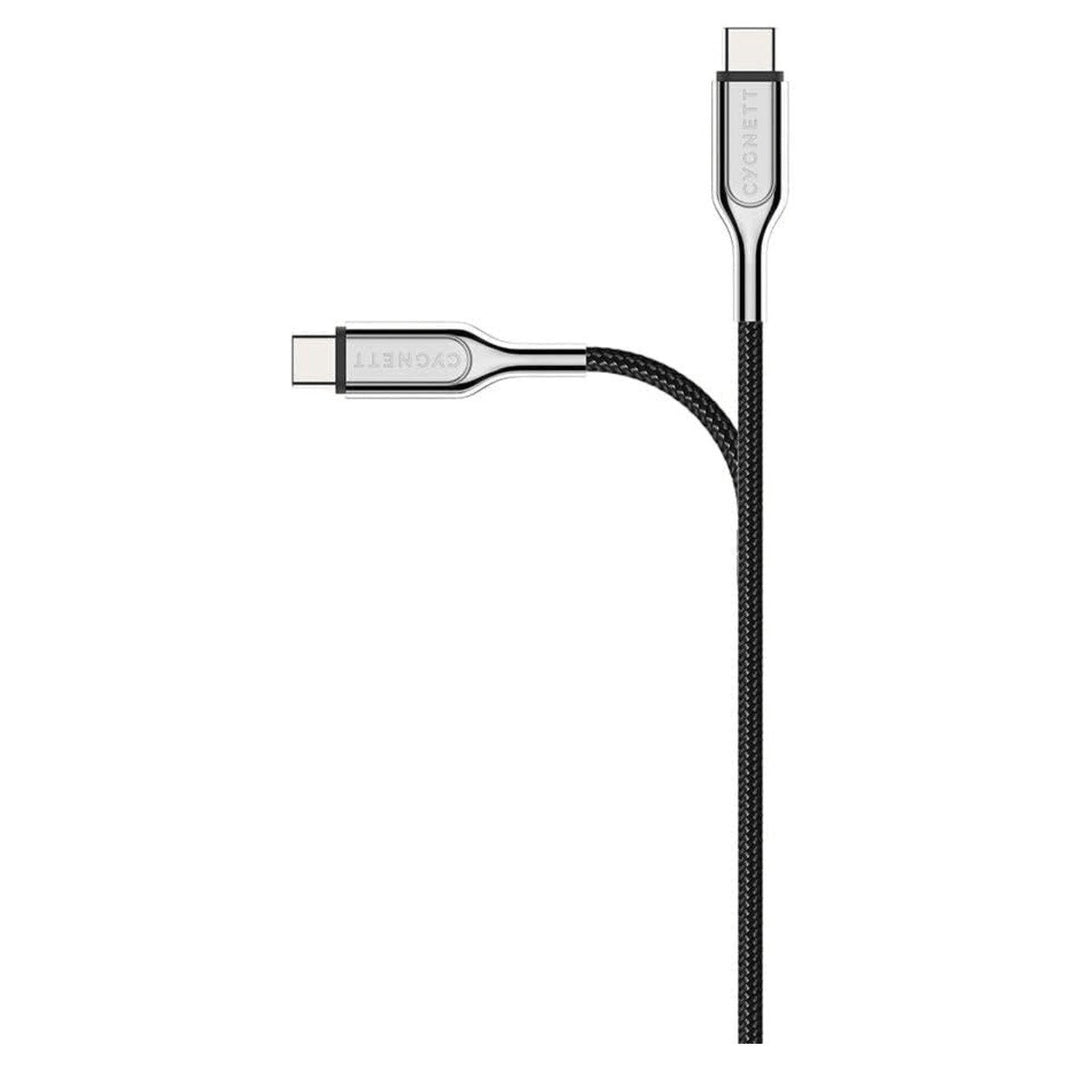 Cygnett Armoured USB-C to USB-C Braided Cable 2M 100W Turbo Charging Black CY2678PCTYC Image 6